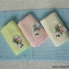 供应喜盈门7097-2竹纤维面巾素色条纹竹纤维毛巾