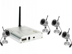 无线摄像机-银色质感强,电脑USB直连,支持AV输入