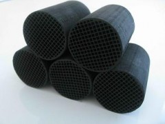 圆柱状蜂窝活性炭-耐水蜂窝活性炭