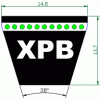 GATES皮带 XPB1700