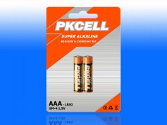 供应LR03 7号 AAA碱性PKCELL干电池