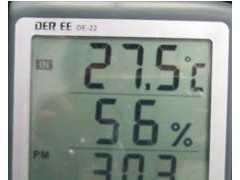 温度、湿度、时间、闹铃四机一体温湿度计DE-22