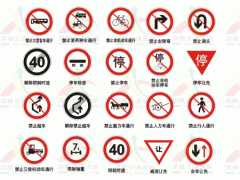 国标道路安全标志指示牌