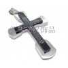 不锈钢饰品十字架吊坠项链 钛钢基督宗教用品