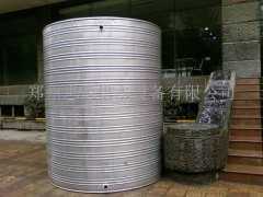 不锈钢圆柱形水箱，开水淋浴水箱，热泵工程水箱，圆水箱