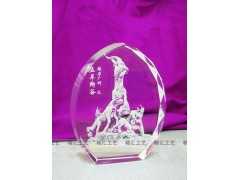 广州五羊纪念牌，五羊雕像纪念牌，五羊水晶内雕礼品