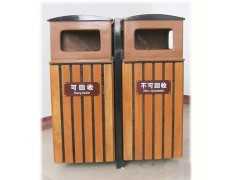 供应青岛垃圾桶 防腐木垃圾桶