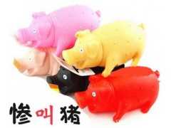 玩具猪 惨叫猪 卡通玩具 发声猪 发泄玩具 发泄猪