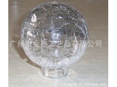 厂家供应机吹玻璃裂纹球 质量保证 吹冰裂玻璃