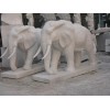 石雕大象，长颈鹿，熊猫，马牛羊雕塑
