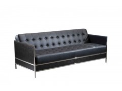 欧式时尚简单组合型不锈钢三人位沙发