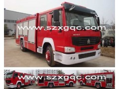 重汽豪泺8吨消防车价格/配置