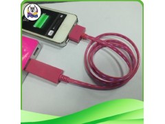 iphone4/4S发光数据线|深圳发光USB数据线批发厂家