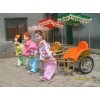 郑州机器人拉车厂家，小人拉车价格，小猴拉车，儿童蹦极跳床