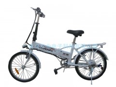 乐骐36V20寸隐形锂电池折叠电动自行车