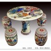 景德镇陶瓷瓷桌，餐桌，凉凳