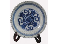 供应经典手绘青花瓷盘，仿古瓷盘，陶瓷纪念品，陶瓷挂盘