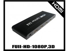厂家直销4口HDMI分配器，高清分频器，支持1080P