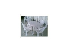 供应休闲沙滩烧烤摊塑料桌椅方凳价格便宜放腐蚀的塑料桌椅方凳