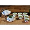 新品茶具手绘蓝彩葡萄系列之冰 壶秋月 高档礼品茶具 厂家直销