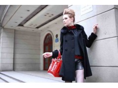 尤加迪曼时尚品牌女装代理加盟批发女装黑色大衣