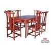 红酸枝餐桌 老红木餐桌 明式餐桌七件套