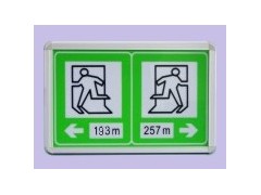 电光标志：疏散指示标志