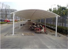 膜结构自行车棚-户外工厂自行车棚膜结构雨蓬-钢结构雨蓬