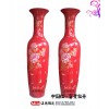 供应景德镇中国红落地大花瓶