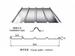 广东最常用彩钢墙面板型900，YX16-225-900