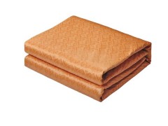 棕色印花水暖高档毯体