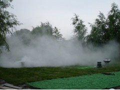 江苏苏州易绿工程风景区 别墅假山人水池，房地产售楼处人造雾机