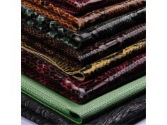 蛇纹花皮-802 皮聚皮革 厂家直销 优质皮革
