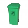 100L加强型塑料垃圾桶，白云麦穗环卫垃圾箱