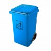 240L脚踏式加强型塑料垃圾桶，240升环卫方形垃圾箱