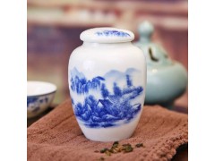 密封茶叶包装罐，高档手绘陶瓷茶叶罐