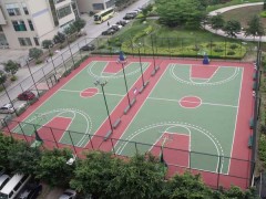 津南硅pu篮球场地胶铺设--篮球架安装公司