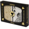 Copag1546宽牌大字黑色和金色礼盒装塑料进口扑克牌