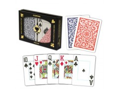 Copag1546宽牌大字红色和蓝色礼盒装塑料进口扑克牌