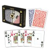 Copag1546宽牌大字红色和蓝色礼盒装塑料进口扑克牌