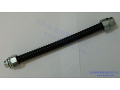 福莱通黑色耐火阻燃PVC披覆软管 包塑金属软管 优质