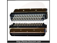 VHDCI 68P焊线公头,SCSI68P0.8间距单包铁壳图1