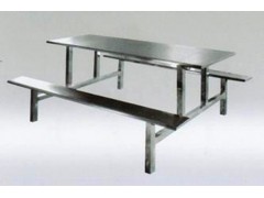 供应KS四人不锈钢餐桌餐椅-耐用不锈钢餐桌椅
