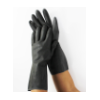 黑色 防强酸 耐强碱 抗化学手套 耐油 乳胶 防化手套