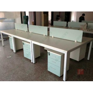 广州时尚板式钢架组合屏风办公桌