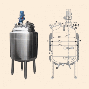 广州科之瑞不锈钢KZR-2N搅拌罐生产加工专业定制
