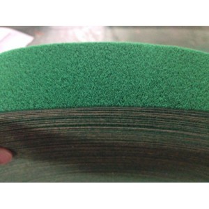供应绿绒背胶防滑包辊带，糙面带，糙面皮