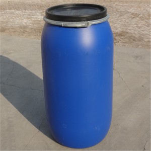 蓝色160升塑料桶160千克铁箍塑料桶