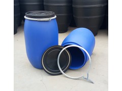 蓝色开口120公斤塑料桶120升塑料桶容器