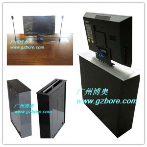 广州桌面信息盒一体电动液晶屏升降器生产厂家